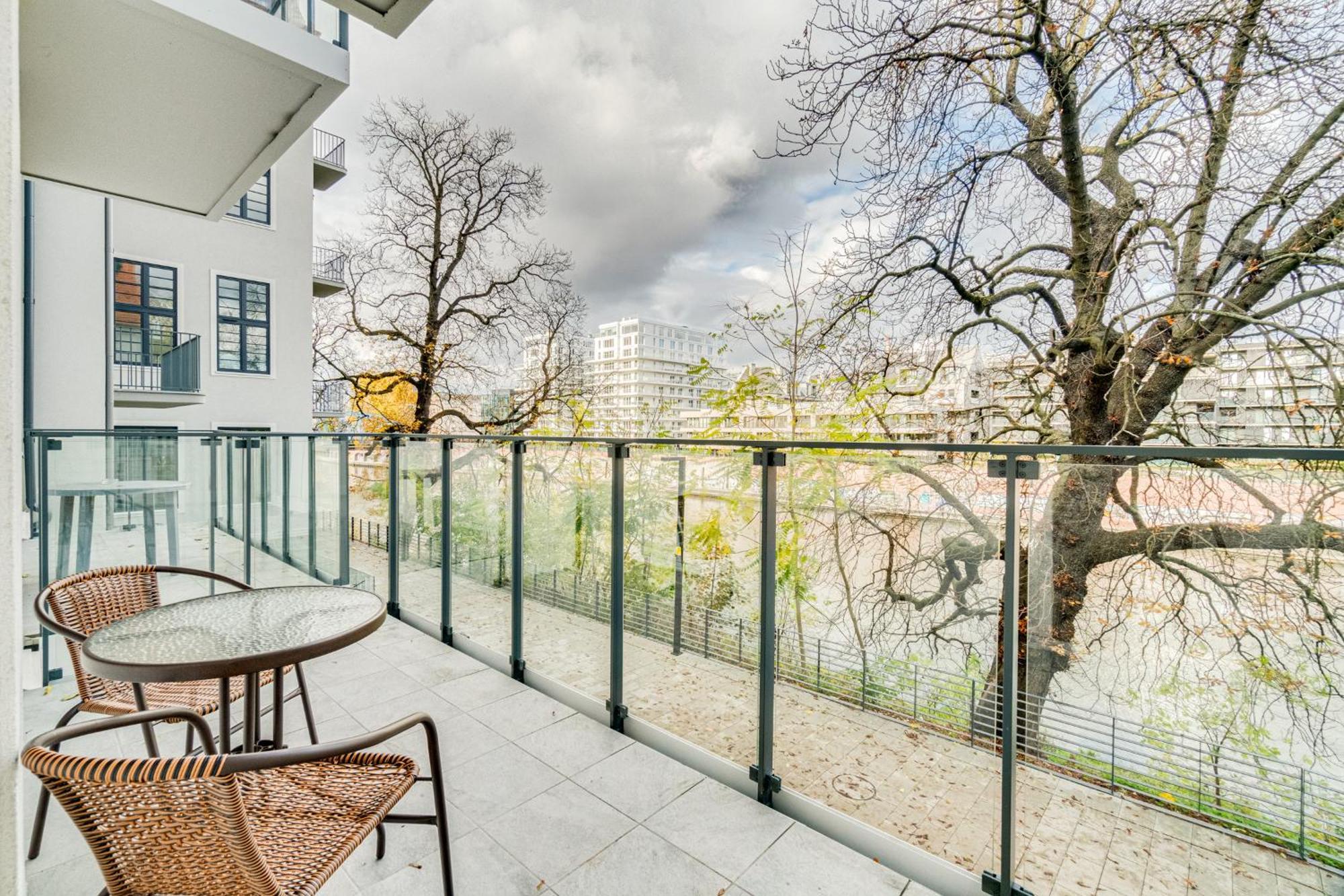 Apartament Riverside View - Parking Free Breslau Exterior foto